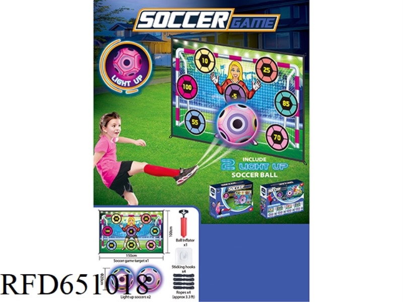 SPORTS GIRLS SOCCER CLOTH (WITH 2 LIGHT BALLS)