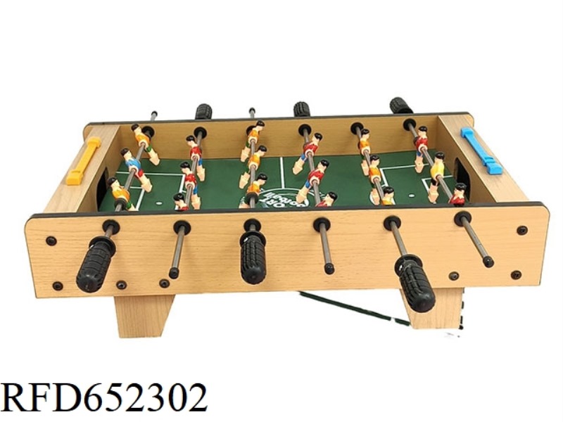 PAINTED FOOTBALL TABLE WITH HIGH WOOD GRAIN