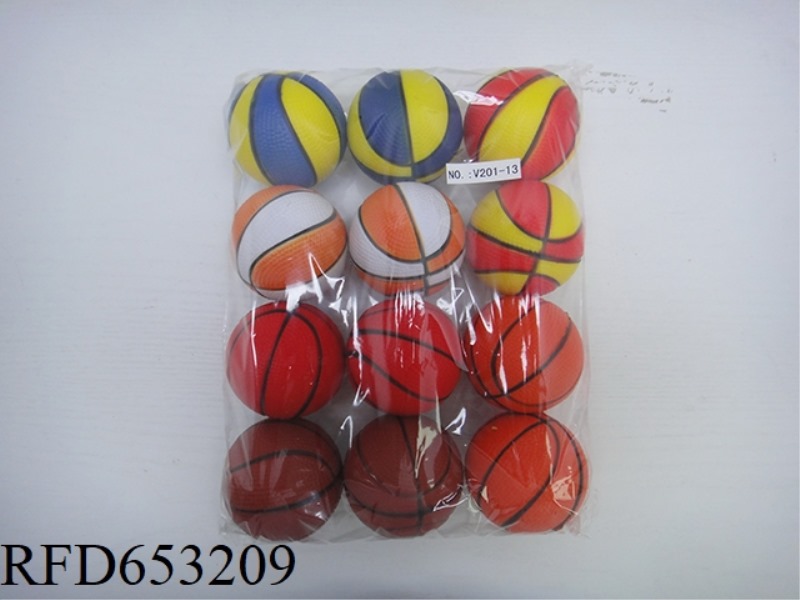 12 BASKETBALL 2.5-INCH PU BALLS