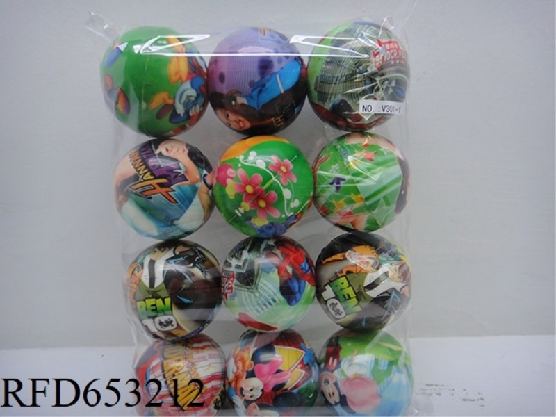 12 DIFFERENT DISNEY 3-INCH PU BALLS