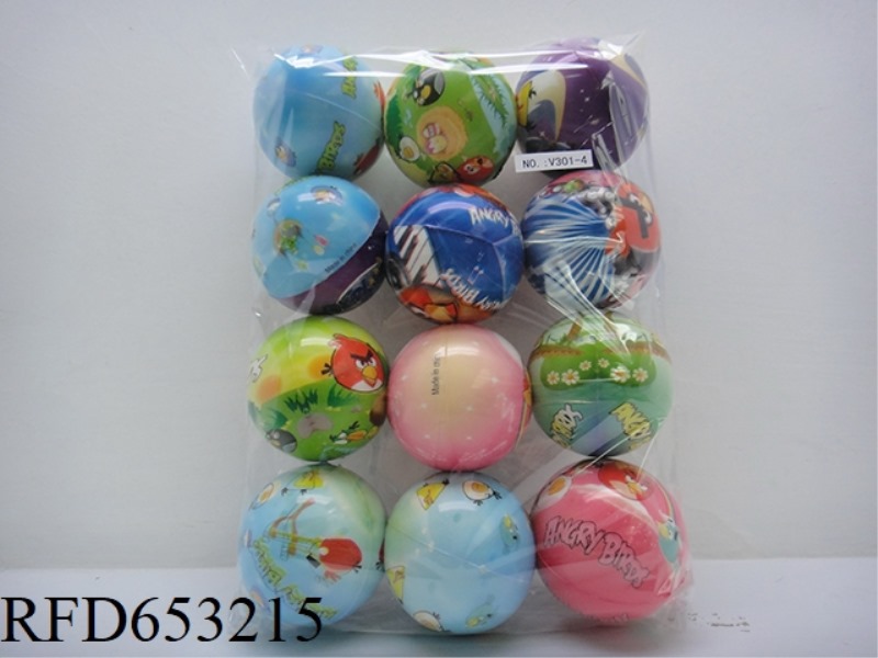 MORE THAN 12 ANGRY BIRDS 3-INCH PU BALLS