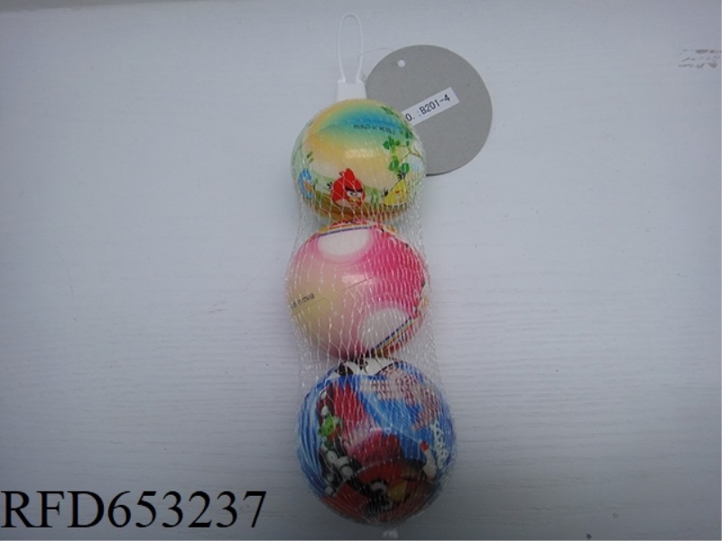 3 MORE ANGRY BIRDS 2.5-INCH PU BALLS