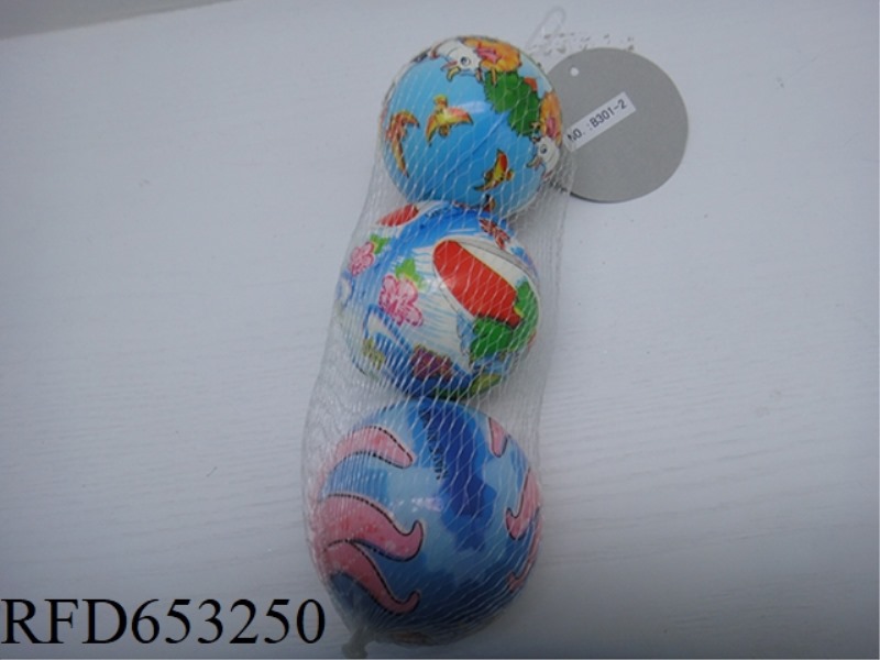 3 KINDS OF CARTOON ANIMALS 3-INCH PU BALLS (NON-INFRINGEMENT)