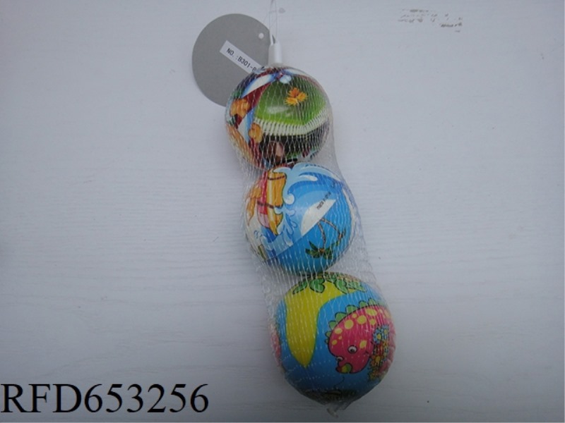 3 KINDS OF CARTOON ANIMALS 3-INCH PU BALLS (NON-INFRINGEMENT)