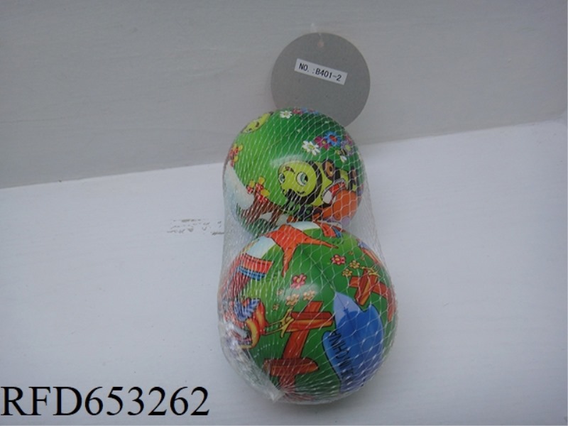 2 4-INCH PU BALLS WITH MULTIPLE CARTOON ANIMALS (NON-INFRINGEMENT)