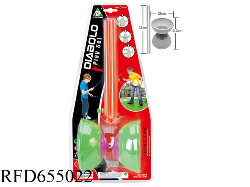 DIABOLO WITH PLASTIC HANDLE