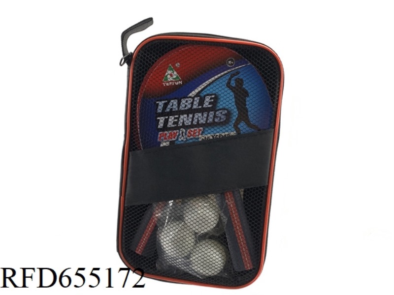 PING-PONG RACKET WITH WOODEN HANDLE