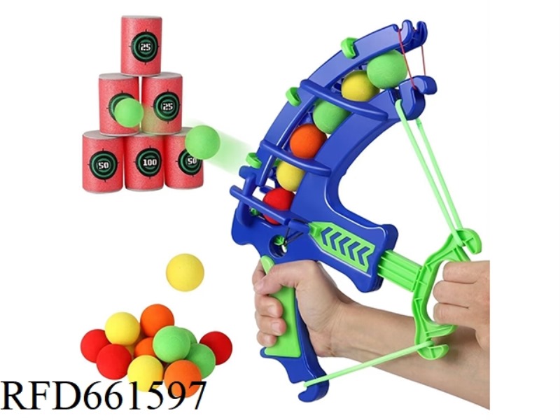 RADISH BOW LAUNCH EVA BALL SET (WITH 6 EVA TARGET BARRELS)