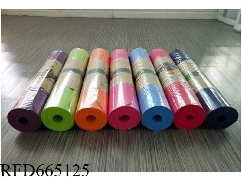 TPE 4MM MONOCHROME YOGA MAT (MAXIMUM OF 4 COLORS PER PIECE)