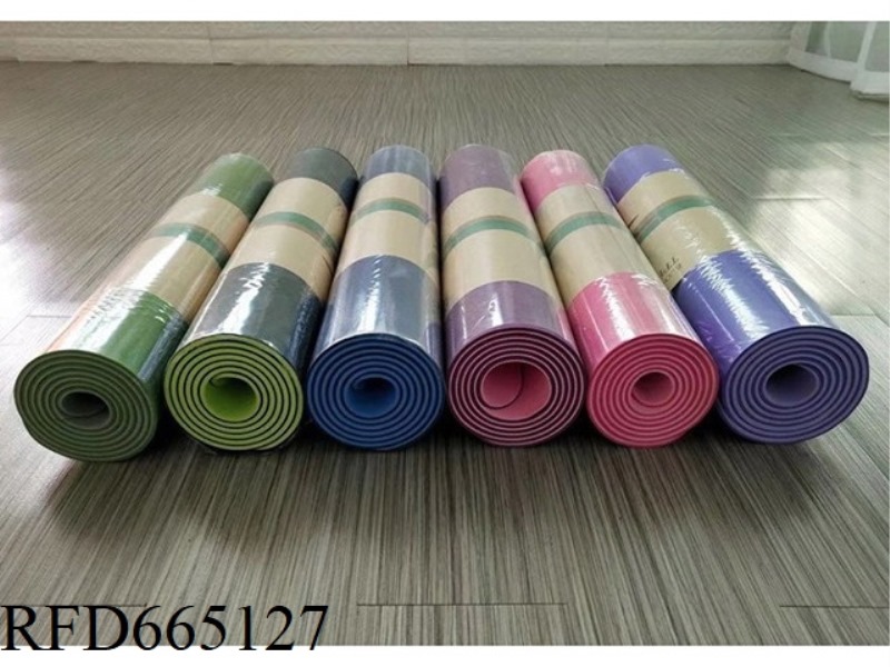 TPE 10MM TWO-COLOR WIDENED YOGA MAT (MAXIMUM OF 4 COLORS PER PIECE)