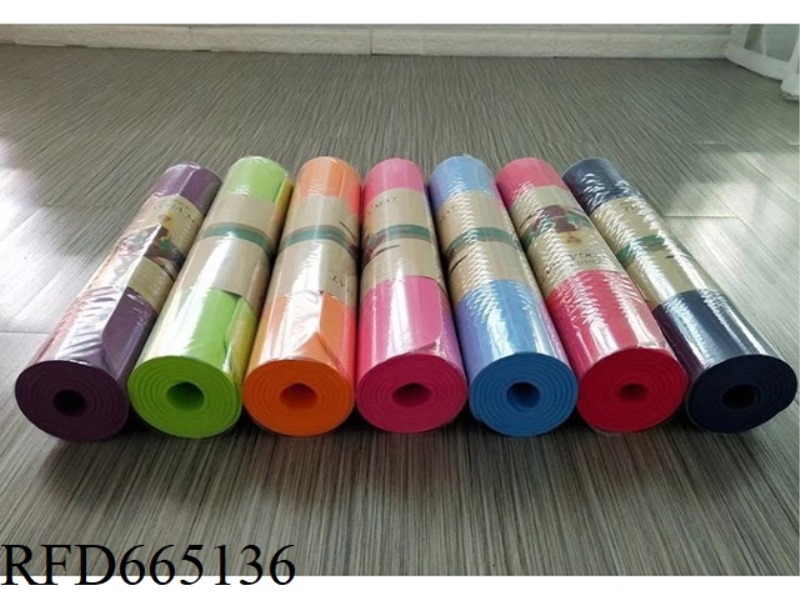 TPE 8MM MONOCHROME YOGA MAT (MAXIMUM OF 4 COLORS PER PIECE)(GCC)
