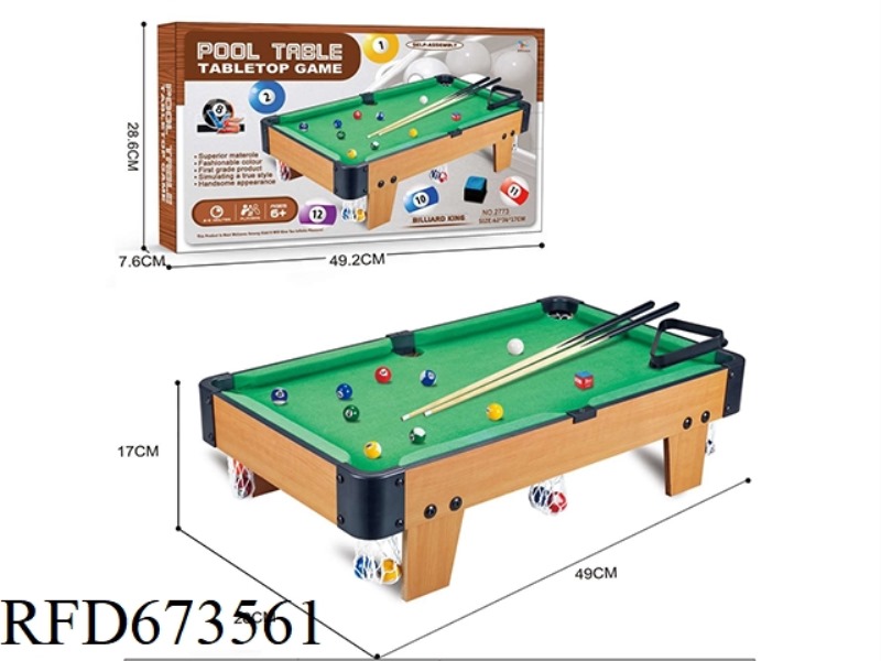 WOODEN BILLIARD TABLE (SHORT LEGS)