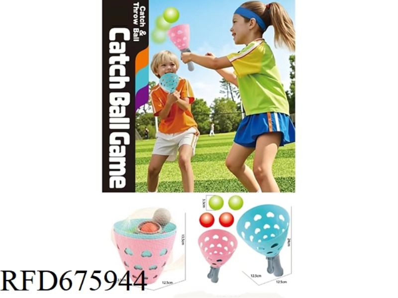 BOUNCE AND CATCH BALL (2 RACKETS WITH 10 BALLS)