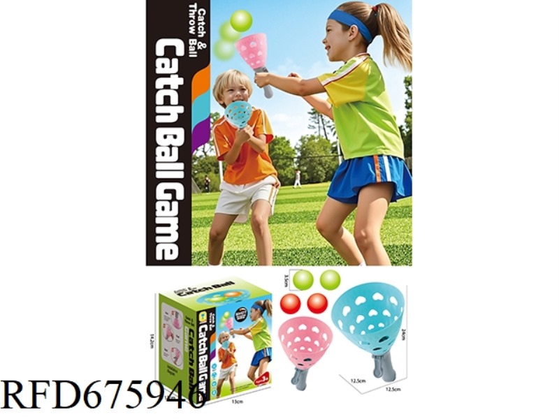 BOUNCE AND CATCH BALL (2 RACKETS WITH 10 BALLS)