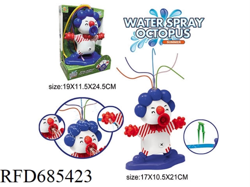 OUTDOOR WATER-SPRAYING CLOWN (WINDOW BOX)
