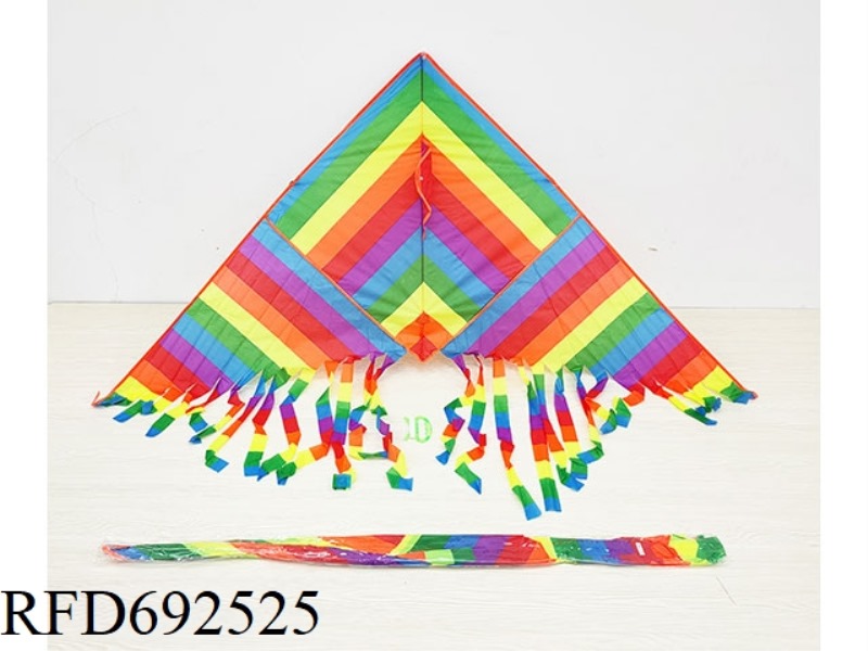 1.65-METER RAINBOW MULTI-TAILED KITE (WITH STRING)