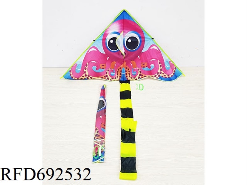 1.15-METER OCTOPUS LONG-TAILED KITE (WITH STRING)