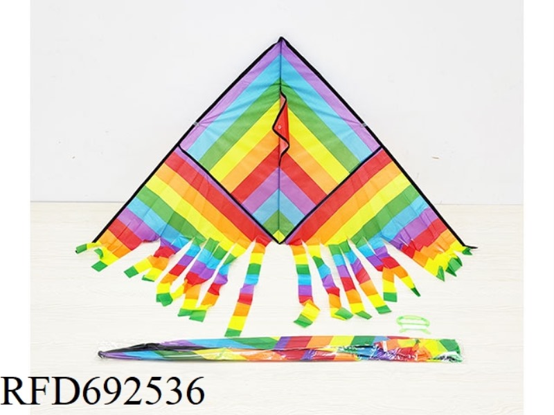 1.4-METER RAINBOW MULTI-TAILED KITE (WITH STRING)