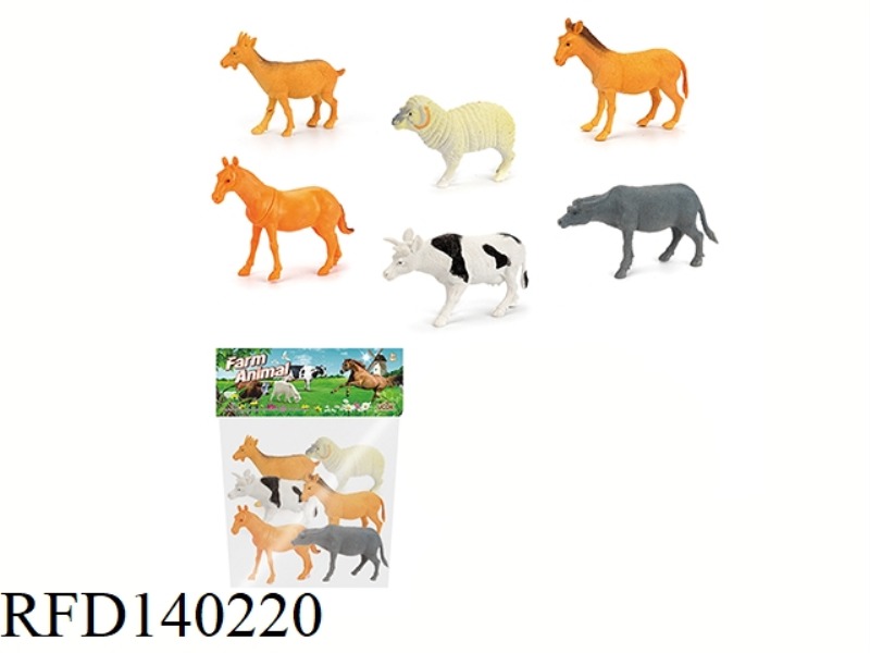 6PCS 5-INCH FARM ANIMAL SET