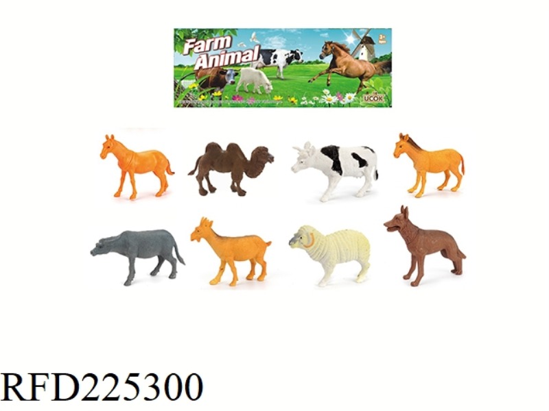 8PCS 5-INCH FARM ANIMAL SET