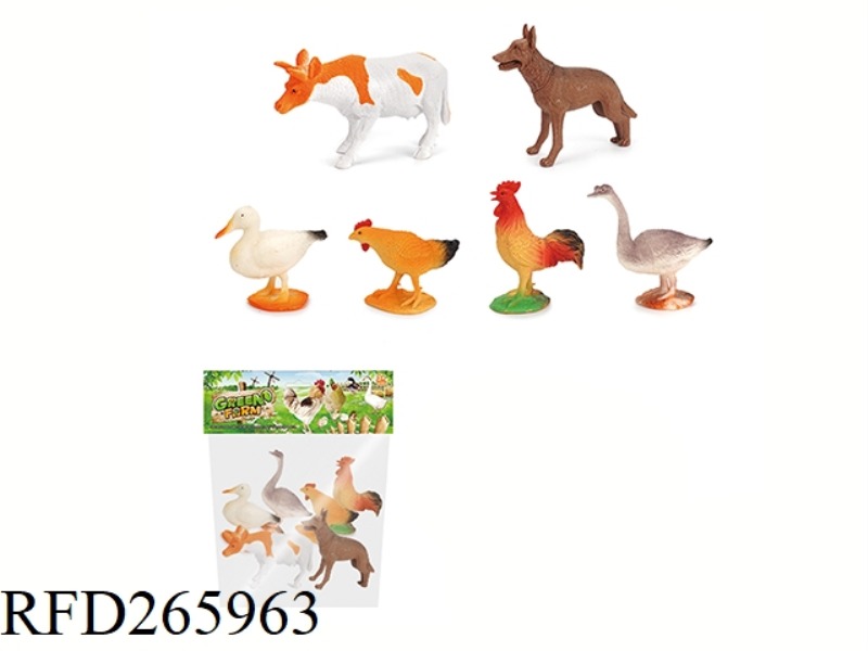 6PCS 5 INCH POULTRY ANIMAL SET