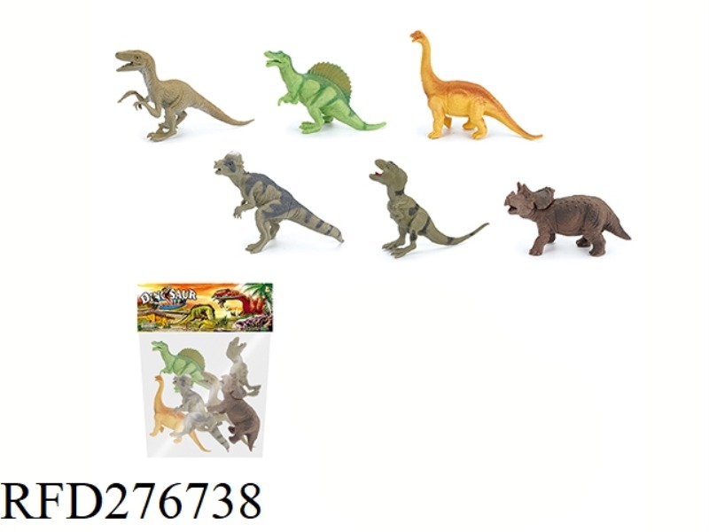6PCS 5 INCH DINOSAUR SET