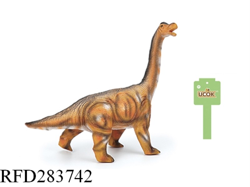 COTTON YELLOW BRACHIOSAURUS WITH IC SOUNDING ENAMEL