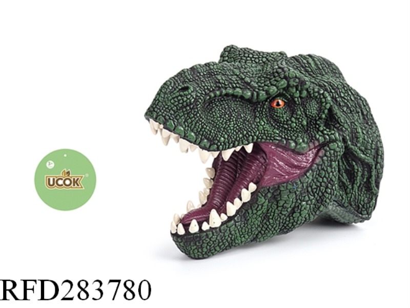 GREEN TYRANNOSAURUS REX HANDPUPPETS