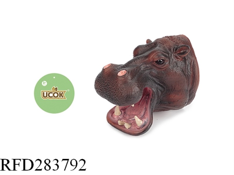 A HIPPOPOTAMUS HAND PUPPETS