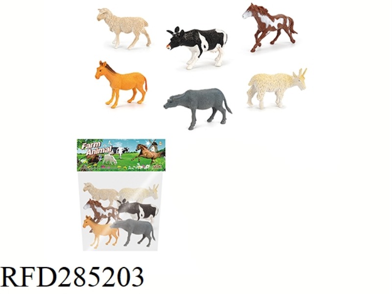 6PCS 5-INCH FARM ANIMAL SET