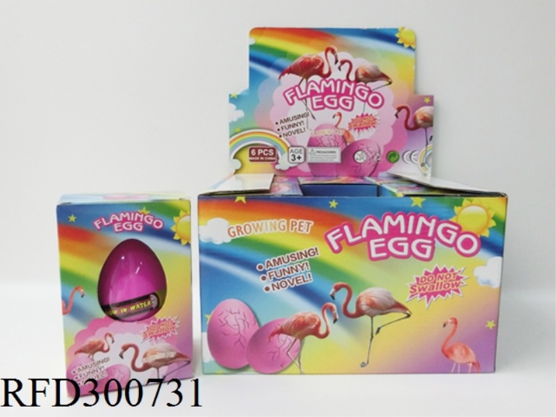 BULGED EGG FLAMINGO 6PCS