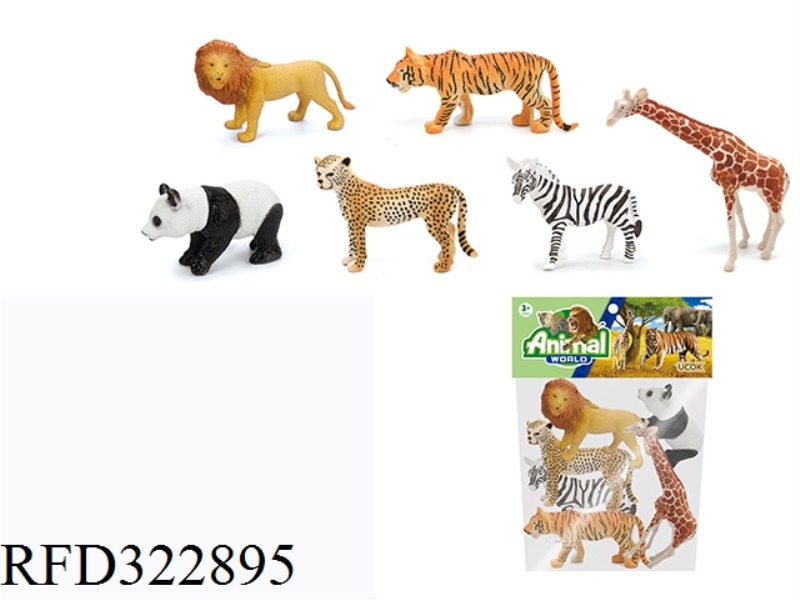 5 INCH WILDLIFE SUIT6PCS