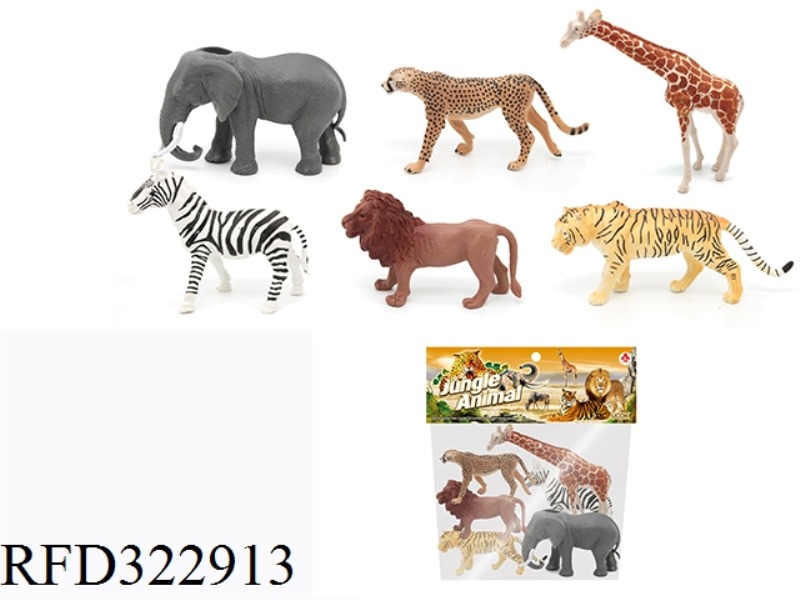 8 INCH WILDLIFE SUIT6PCS