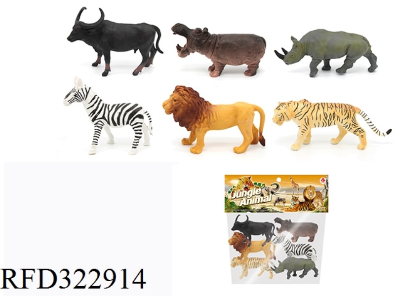 8 INCH WILDLIFE SUIT6PCS