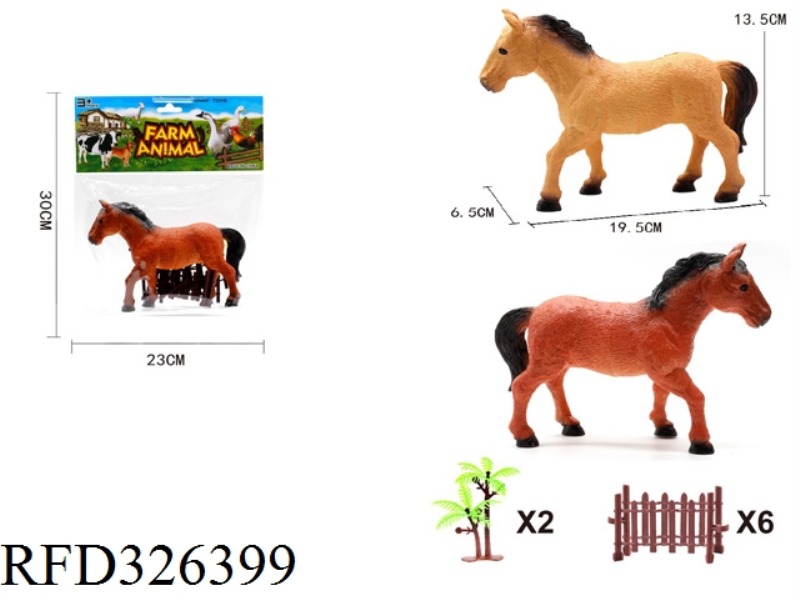 HORSE +6 RAILING +2 TREE 2 ASST