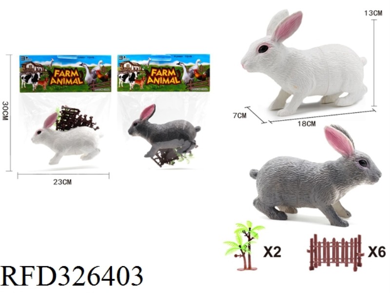 BIG RABBIT +6 RAILING +2 TREE 2 ASST