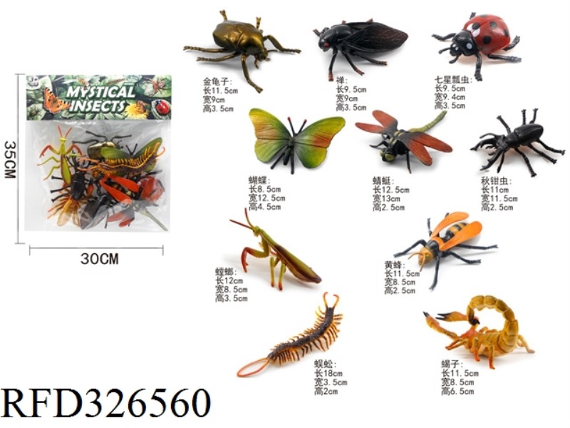 INSECTS 10 PCS