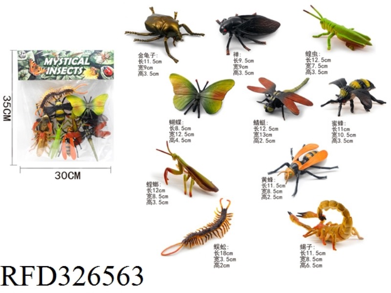 INSECTS 10 PCS