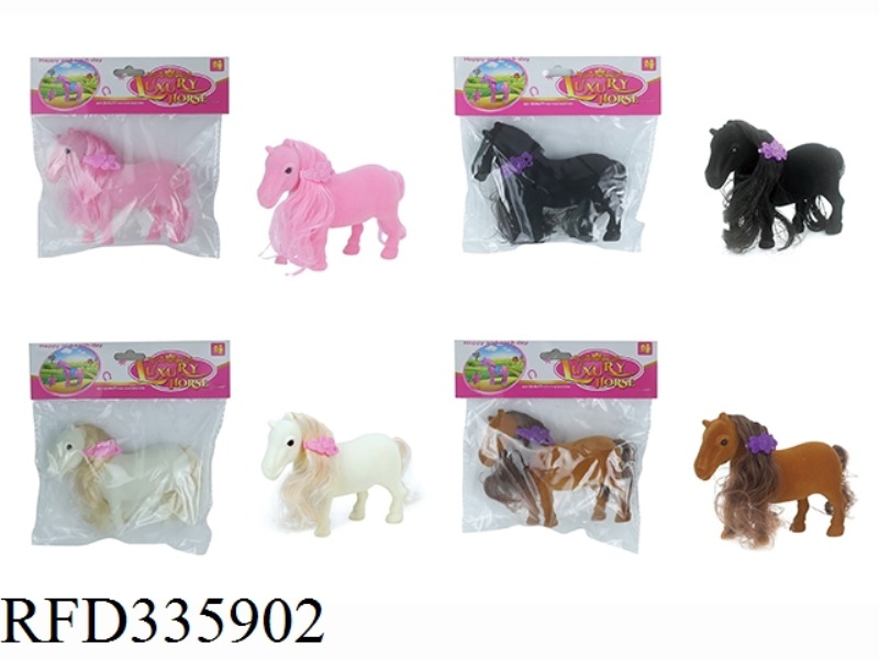 FUN VELVET SHORT-FOOTED HORSE.