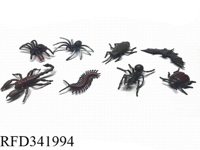 8 SIMULATED INSECTS (4 INCHES)