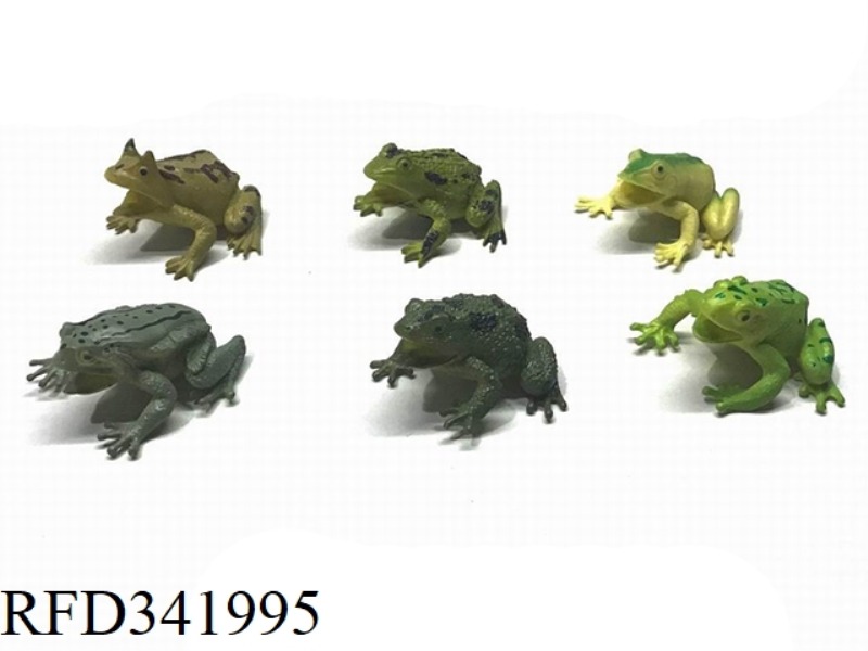 6 SIMULATION FROGS (3 INCHES)