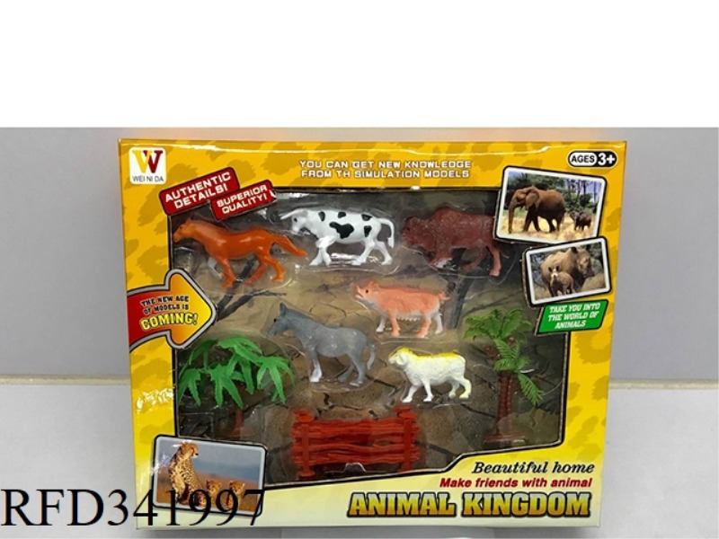 6 SETS OF SIMULATION ANIMAL SETS (4 INCHES)