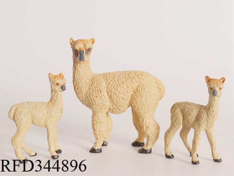3 PACKS OF HARD RUBBER ANIMALS