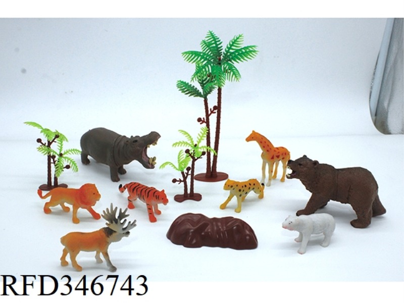 WILD ANIMAL SET 12PCS