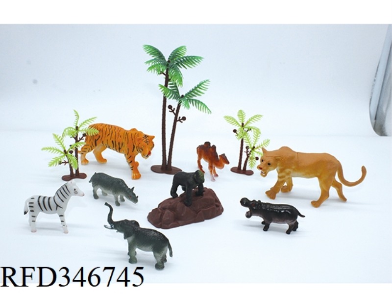 WILD ANIMAL SET 12PCS