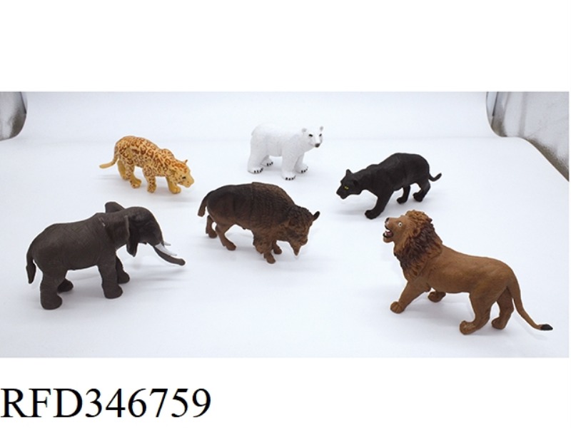 WILD ANIMALS 6PCS