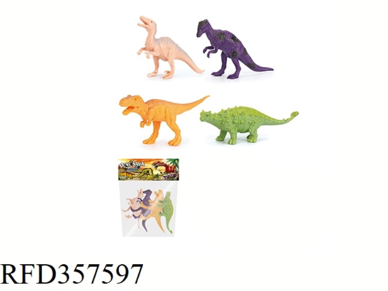 4PCS 5 INCH DINOSAUR SET