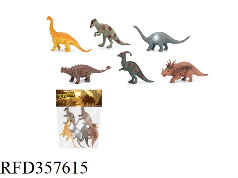 6PCS 5 INCH DINOSAUR SET