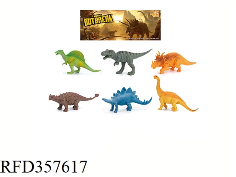 6PCS 5 INCH DINOSAUR SET