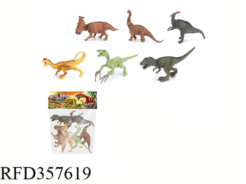 6PCS 6 INCH DINOSAUR SET